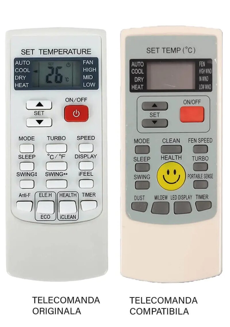 Telecomanda inlocuitoare compatibila Aer Conditionat Vortex YKR-H/102E (269-2)