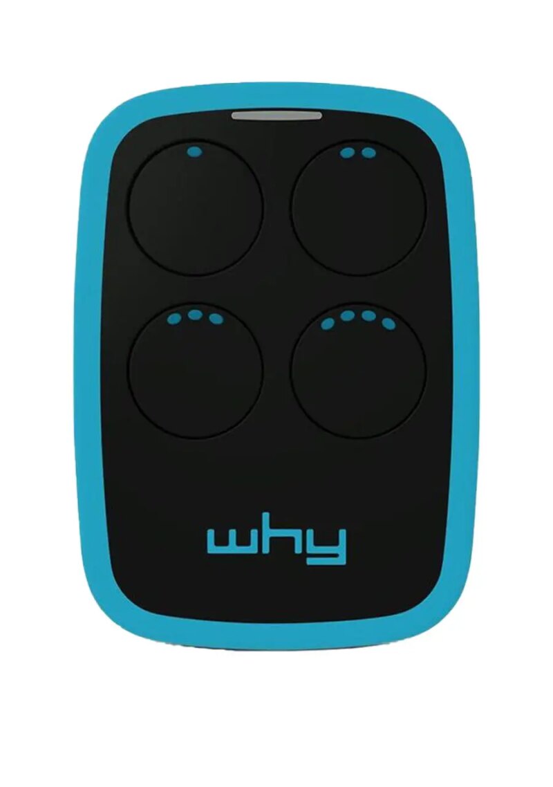 Telecomanda poarta garaj patru canale cod saritor 433.92MHz Why Evo–Sky Blue (854)
