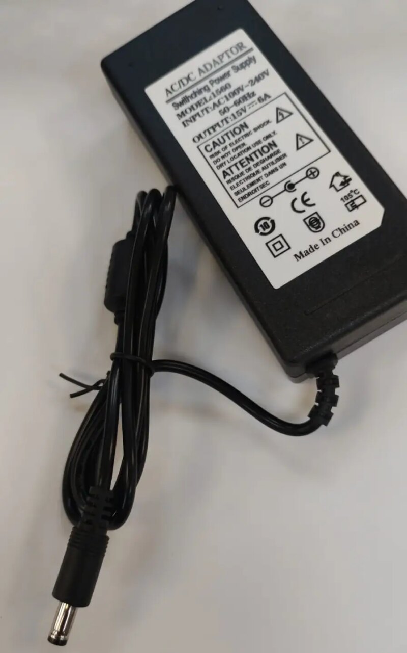 Alimentator AC 100-240V - DC 15V 6A cu mufa 5.5x2.5mm fara cablu de alimentare Alimentator AC 100-240V - DC 15V 6A cu mufa 5.5x2.5mm fara cablu de alimentare