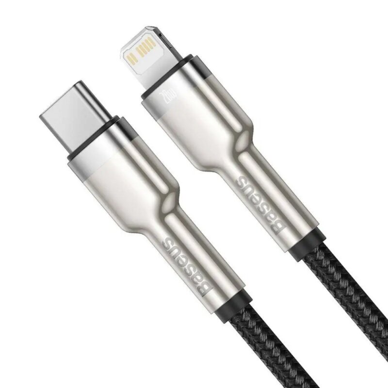 cablul baseus catljk 01 usb c lightning 25cm 20w suport apple pd date 2