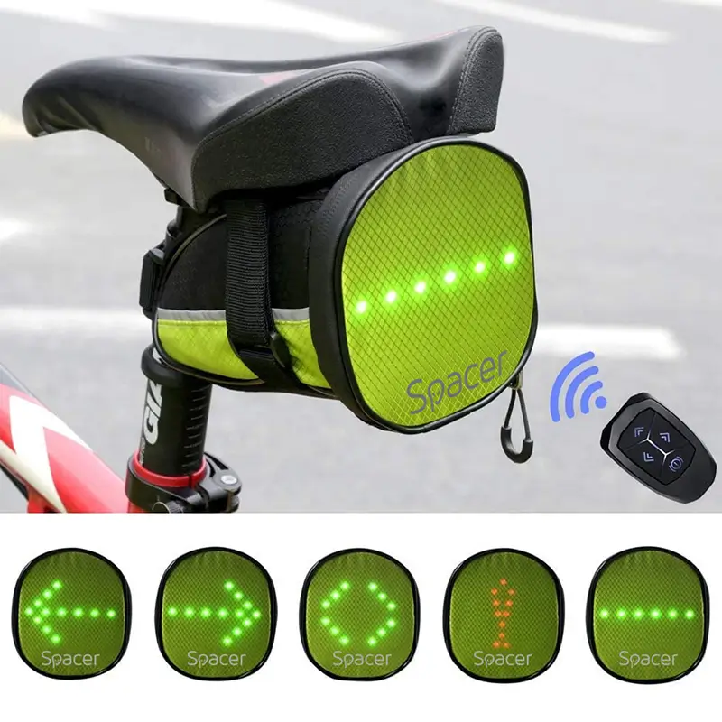 Geanta Bicicleta Cu Semnalizare Led Spacer Spbbled