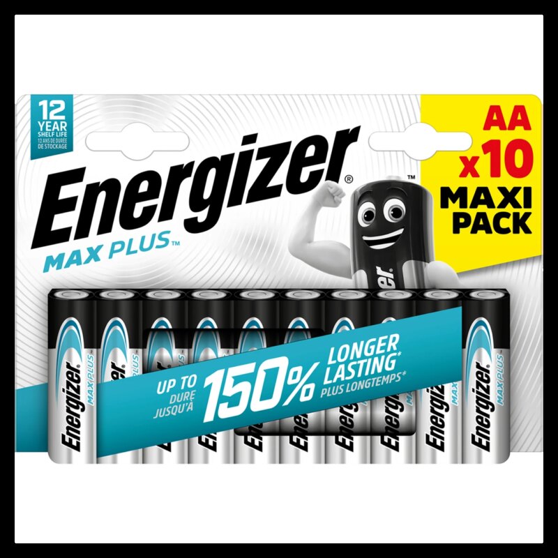 Set 10 baterii AA ENERGIZER MAX PLUS ALKALINE POWER UPN-185705 Set 10 baterii AA ENERGIZER MAX PLUS ALKALINE POWER UPN-185705