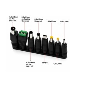 Set 8 mufe adaptoare de alimentare DC 2.1/5.5mm
